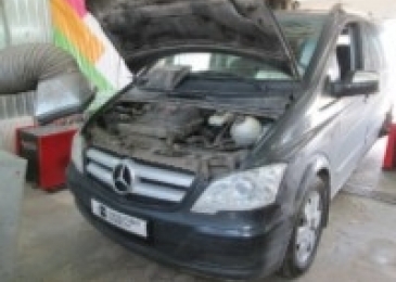 Чип-тюнинг с отключением сажевого фильтра и клапана EGR на Mercedes Viano  Viano w639 3.0 CDI AT 204hp 2007 года выпуска