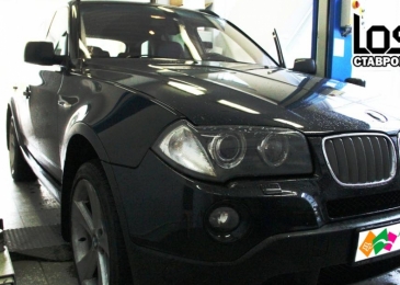 Чип тюнинг, отключение клапана EGR и вихревых заслонок на BMW X3 3.0D 217hp 2010 года выпуска